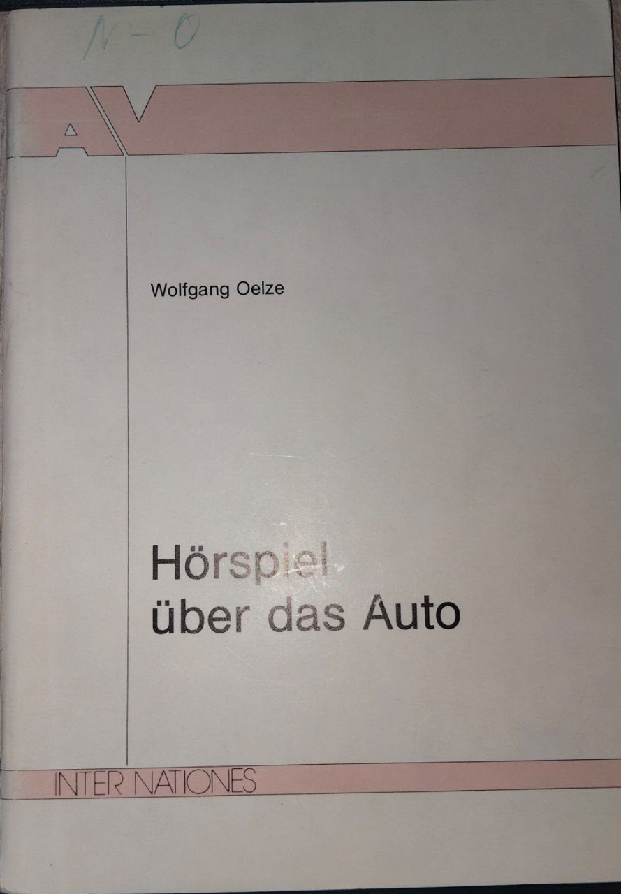 Horspiel uber das Auto