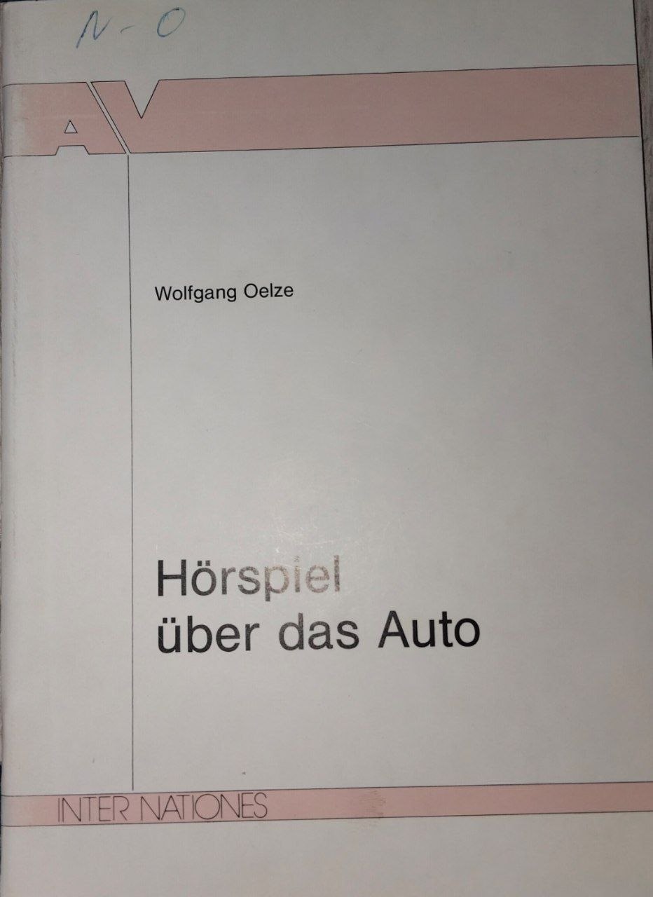 Horspiel uber das Auto