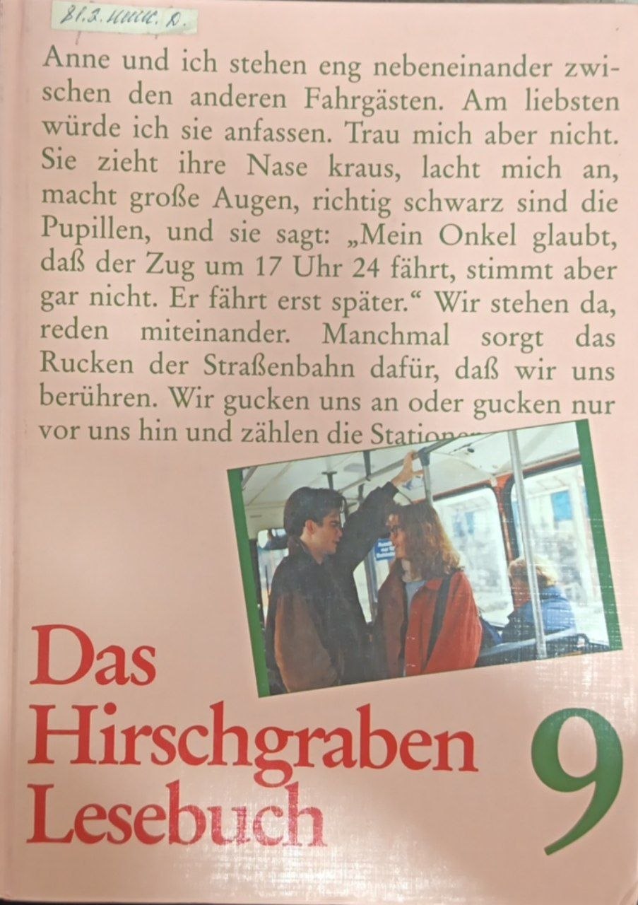 Das Hirschgraben Lesebuch 9