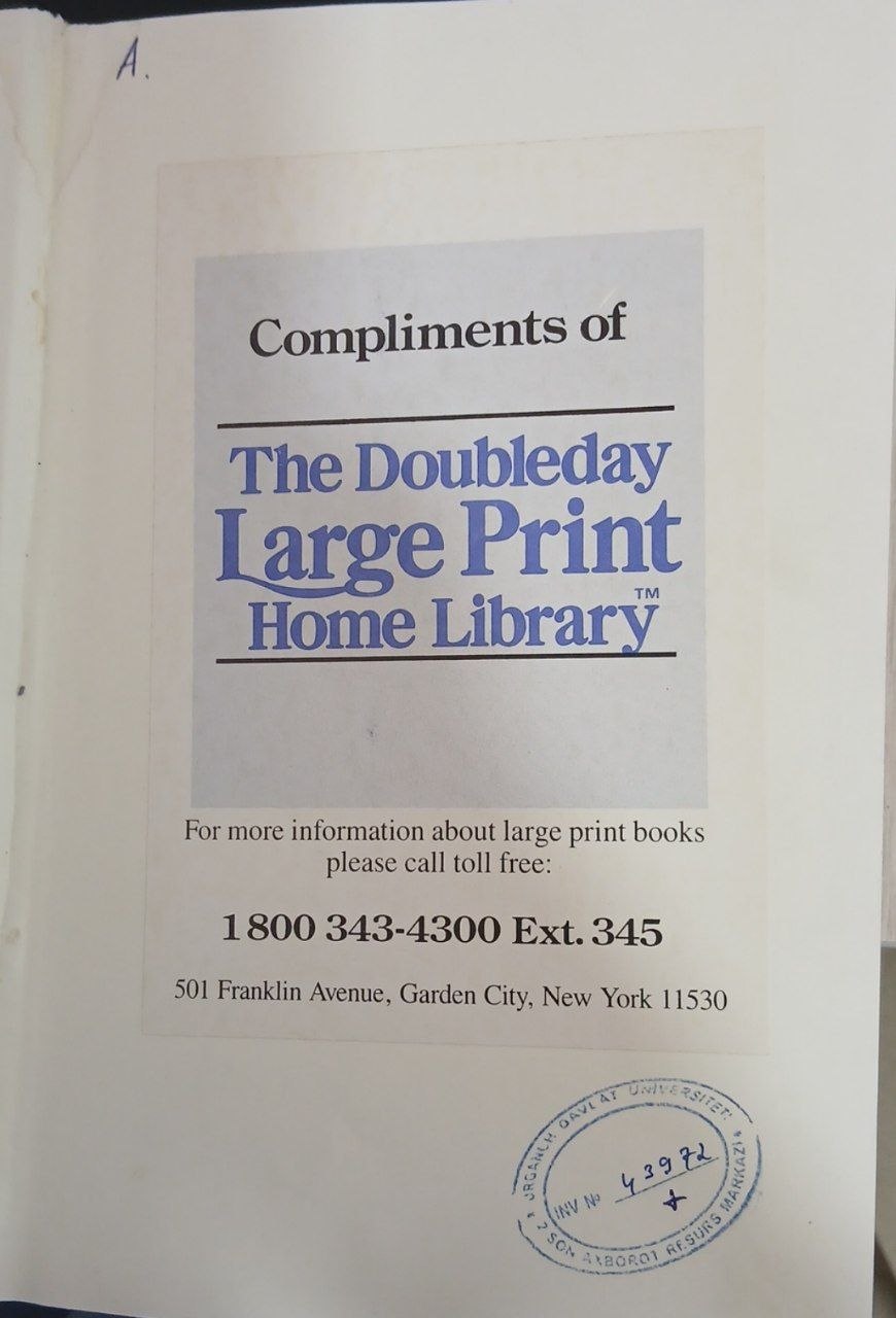 Compliments of the Double large print home library