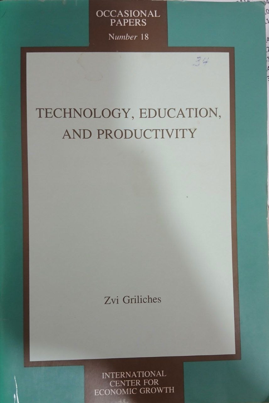 Technology, Education, And Productivity