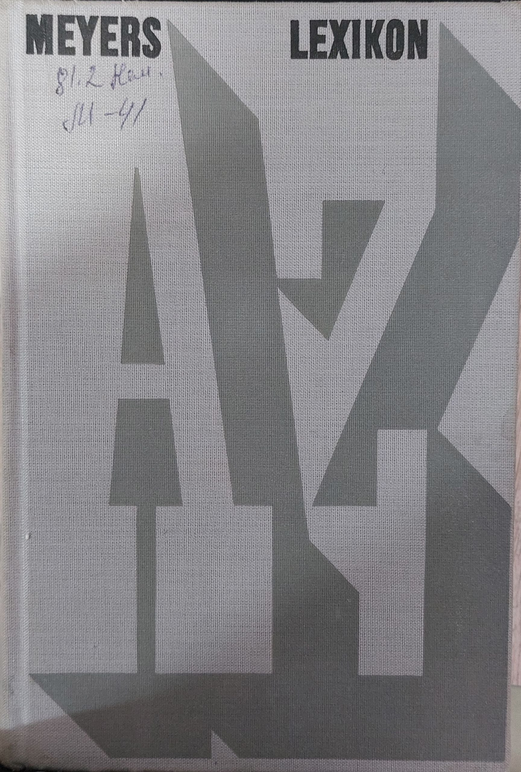Meyers Lexikon A–Z.