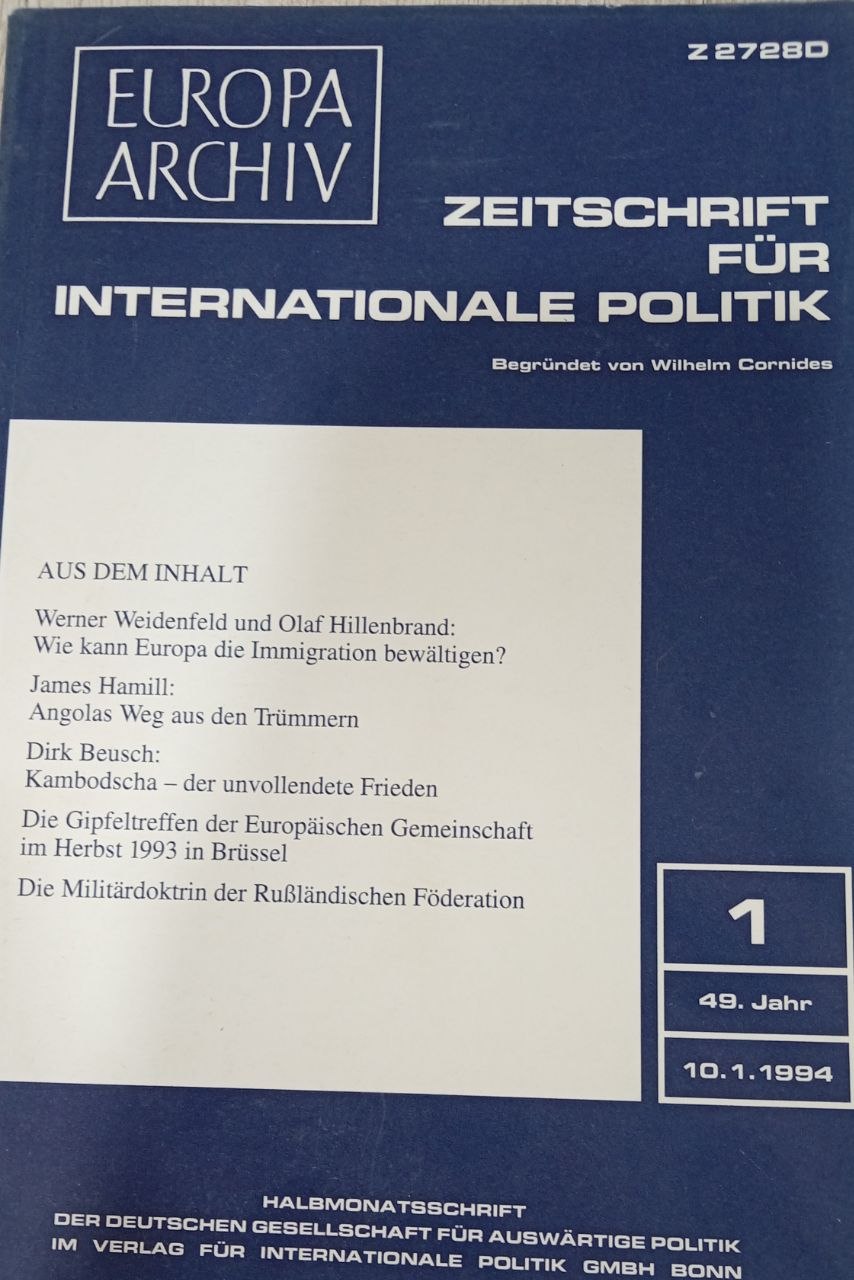 Zeitschrift für Internationale Politik  1