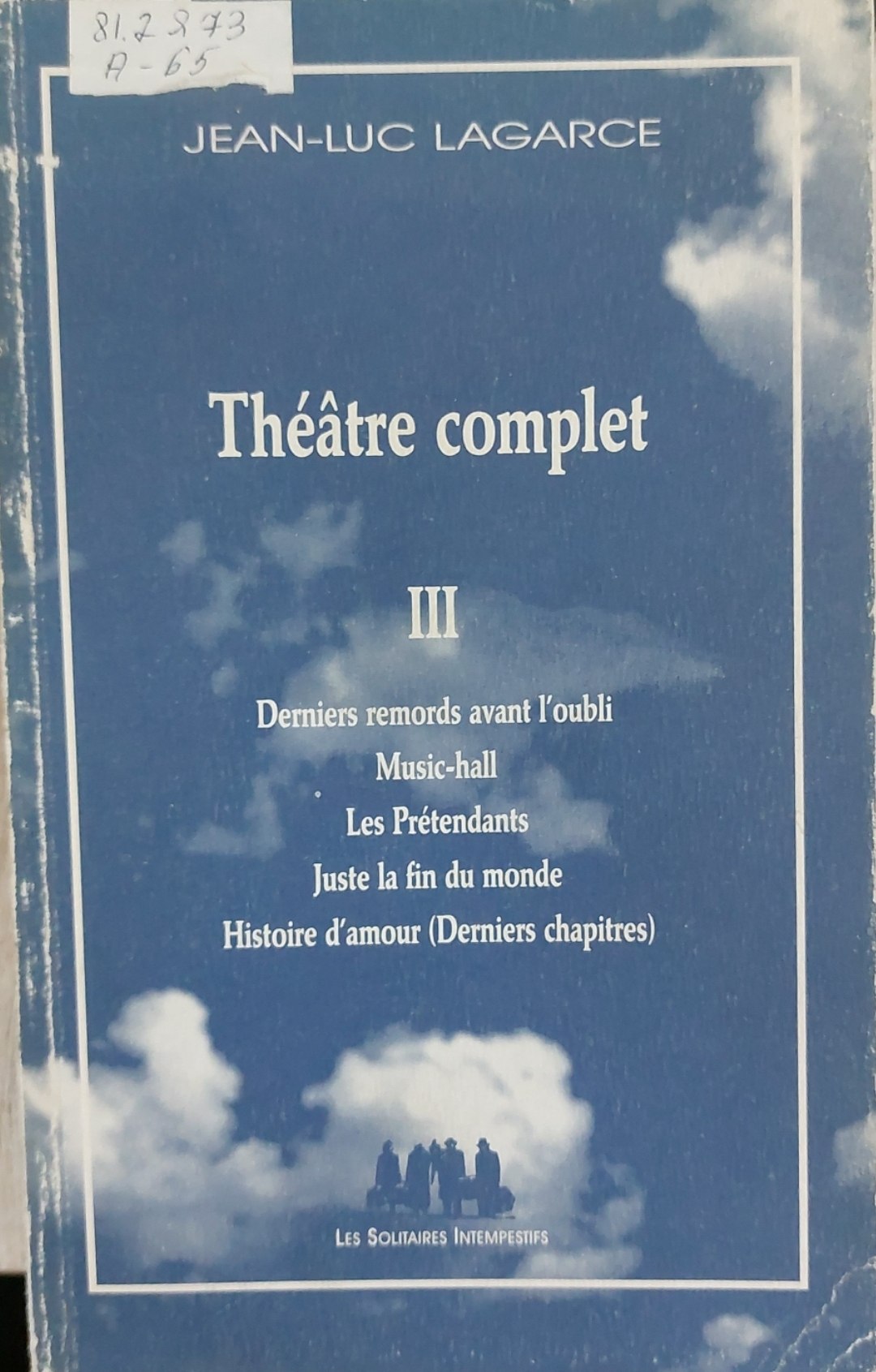 Théâtre complet III