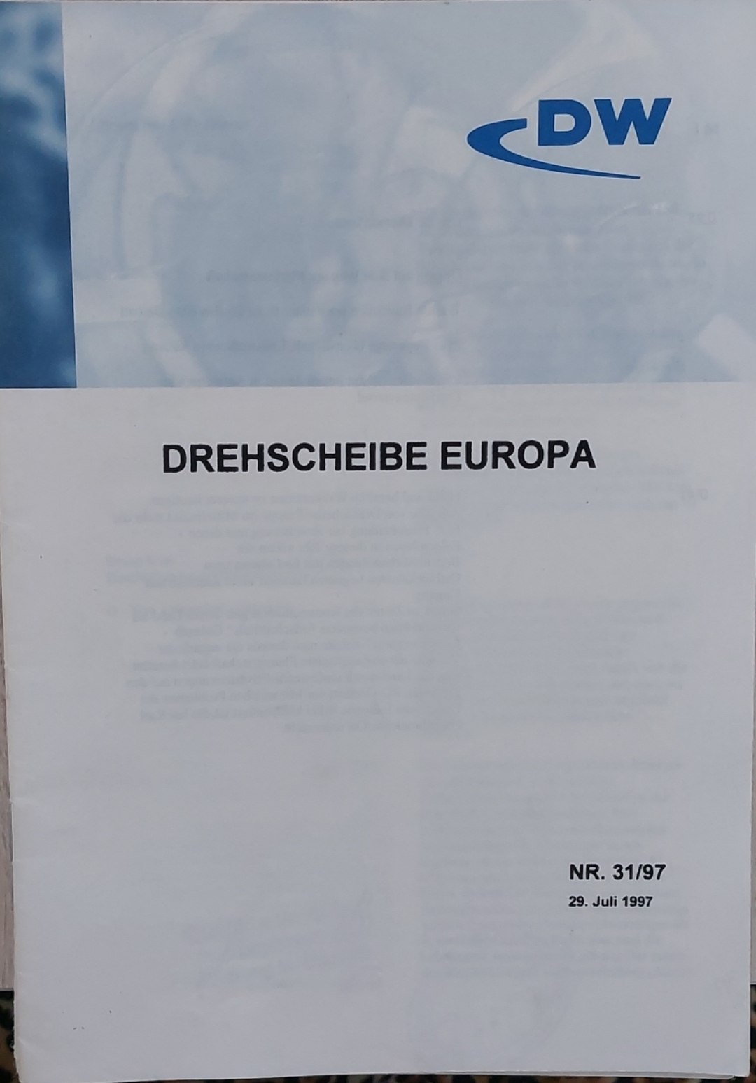 Drehscheibe Europa