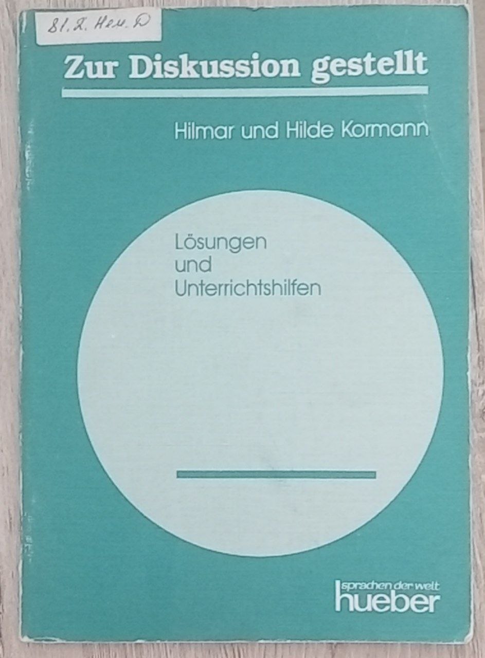 Zur Diskussion gestellt