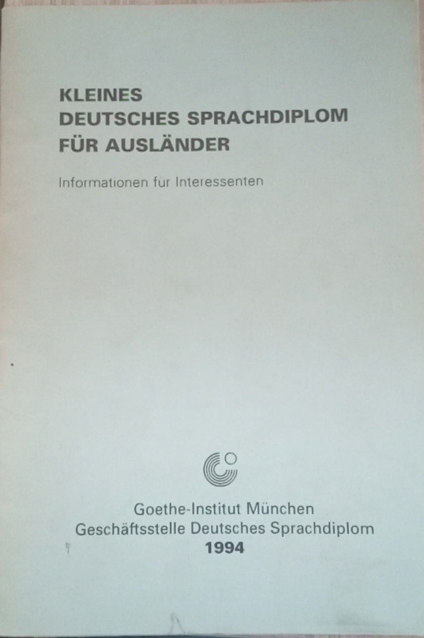 Kleines Deutsches Sprachdiplom für Ausländer
