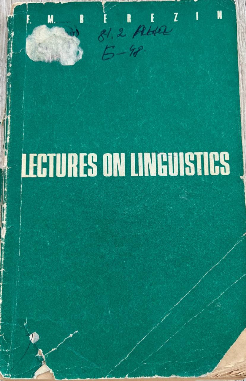 LECTURES ON LINGUISTICS