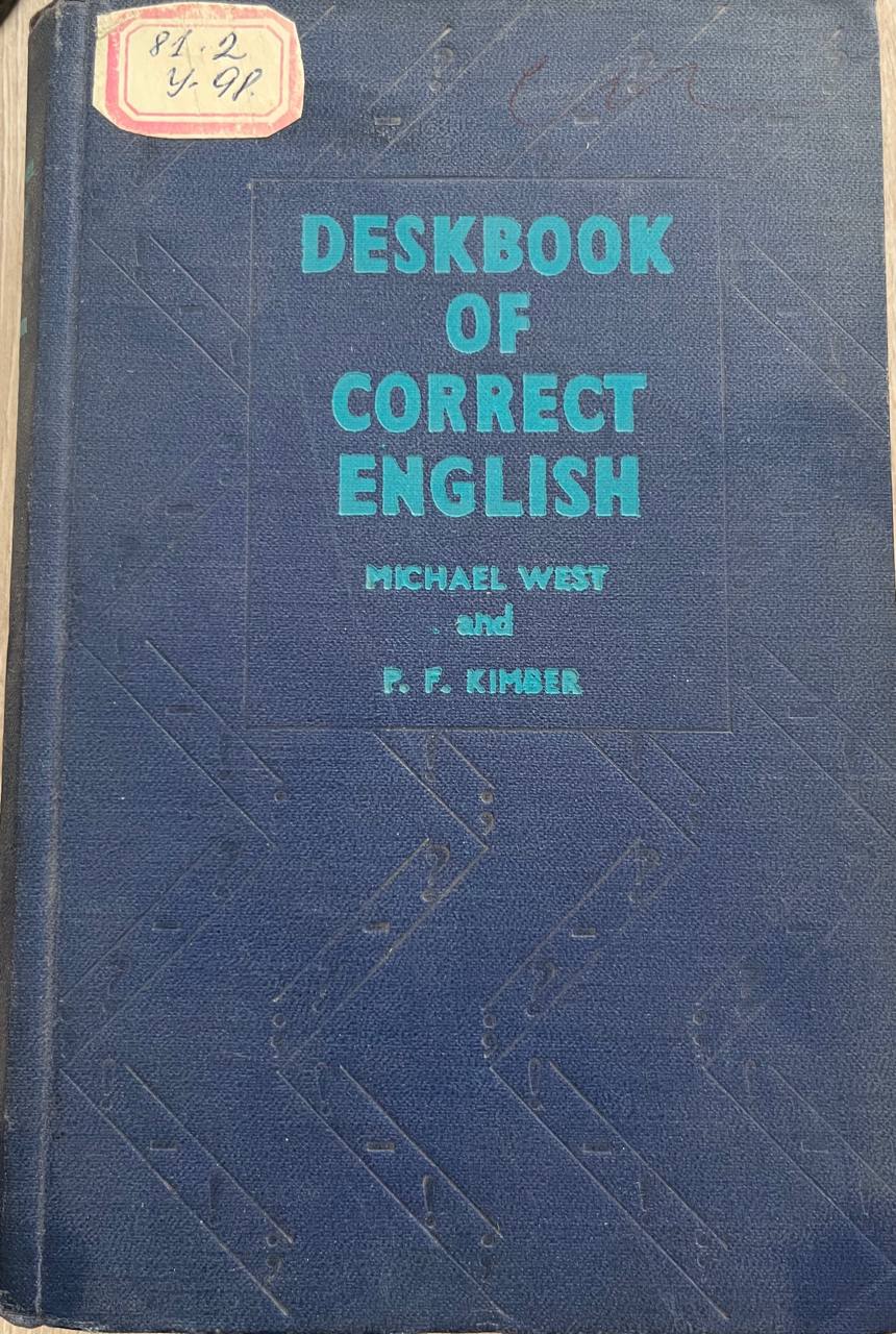 Deskbook of correct english
