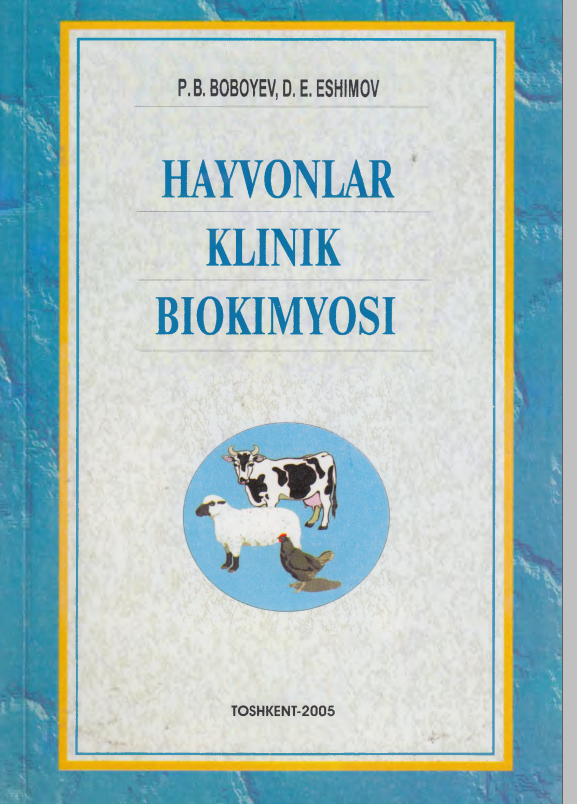 HAYVONLAR KLINIK BIOKIMYOSI