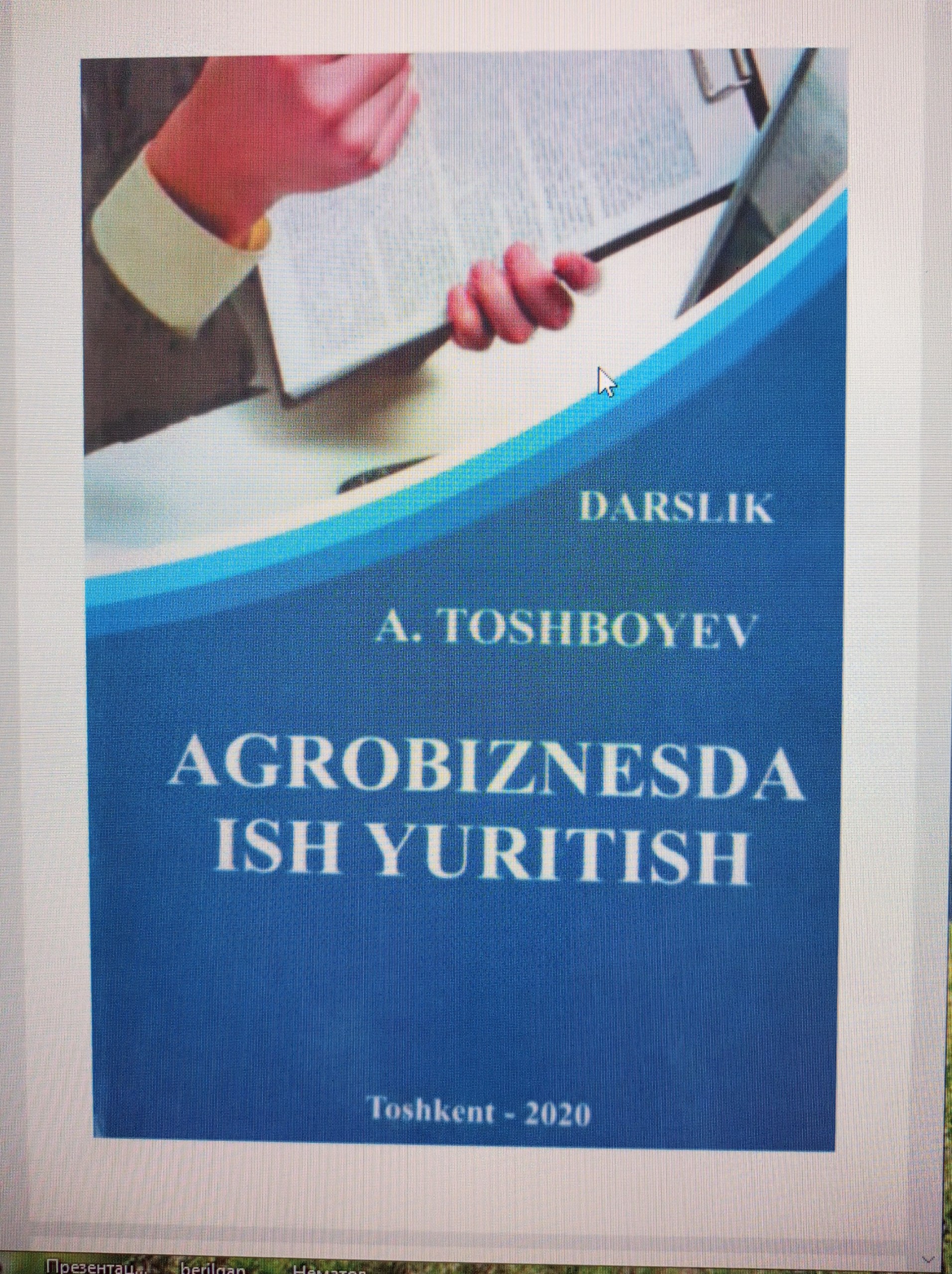 AGROBIZNESDA ISH YURITISH