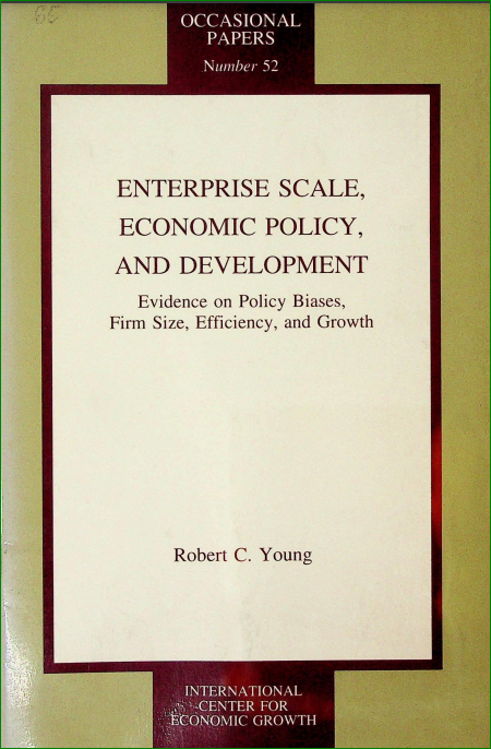 Enterprise Scale Economic Policy and Development