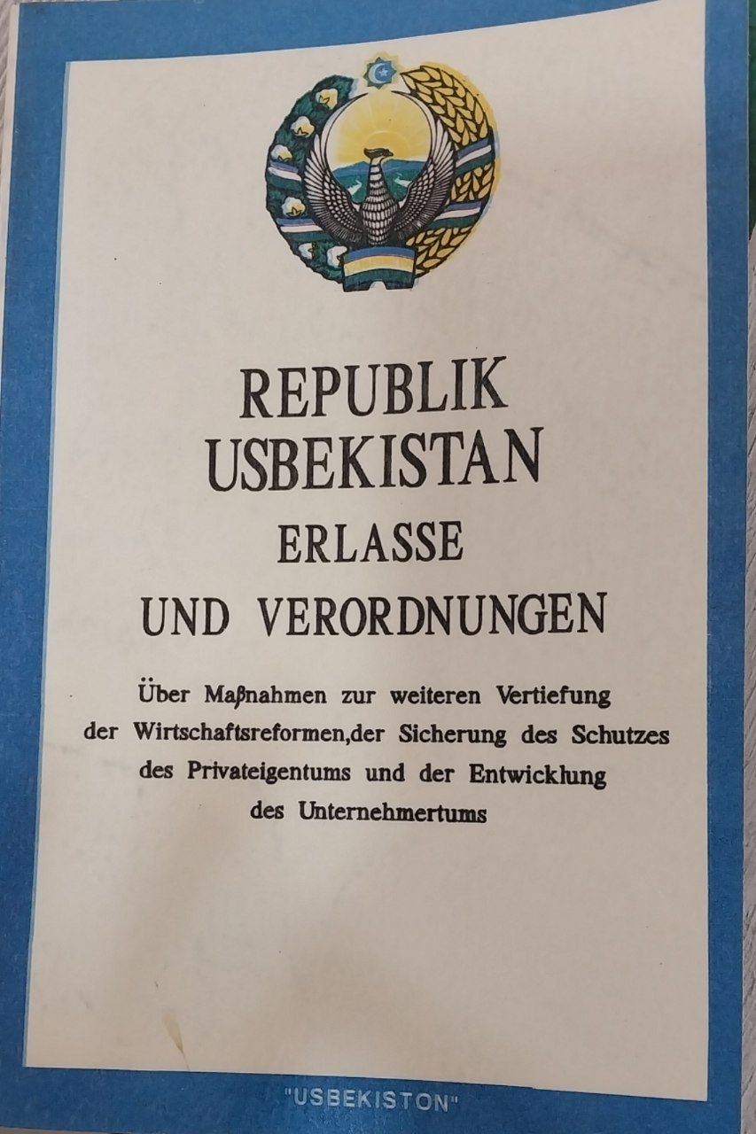 Republik Usbekistan erlasse und Verordnungen