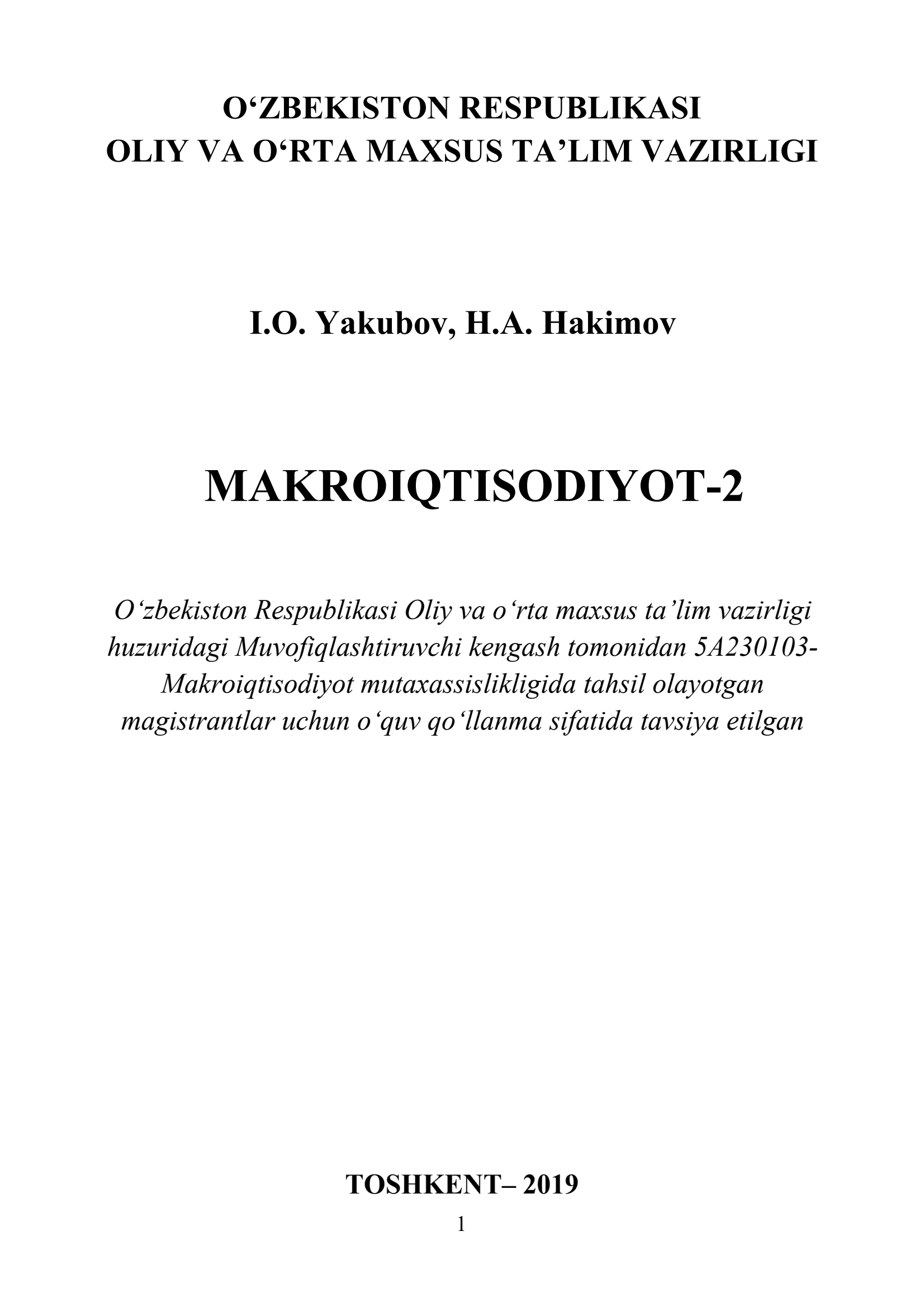 Makroiqtisodiyot-2