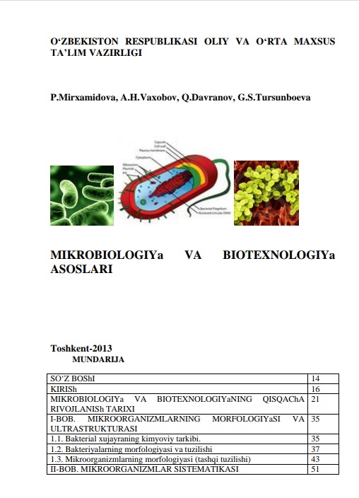 Mikrobiologiya va biotexnologiya asoslari