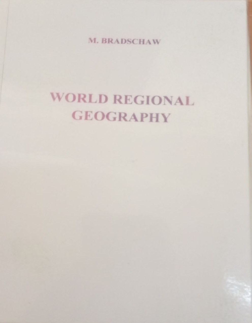 World regional geography