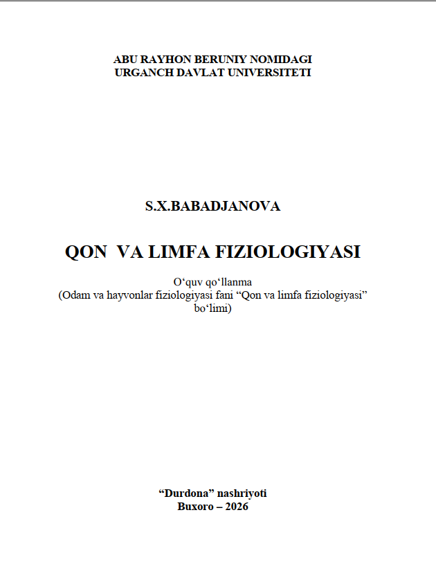 Qon va Limfa fiziologiyasi