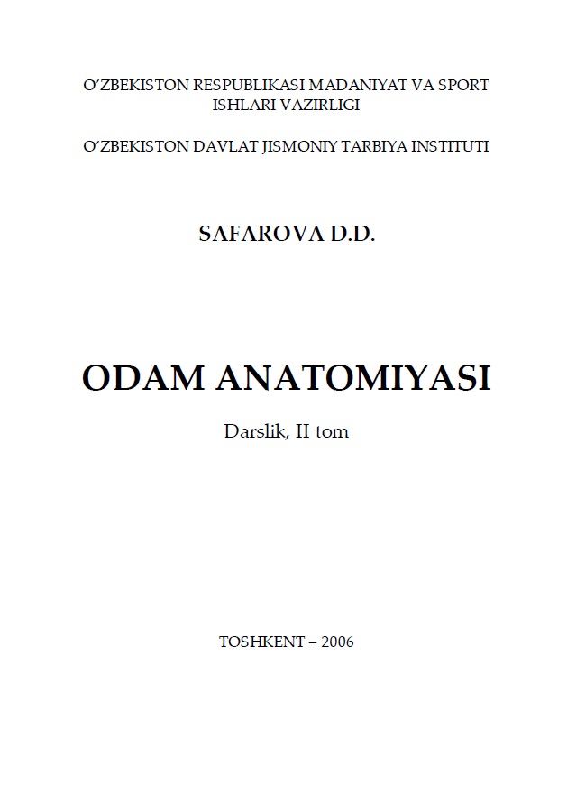 Odam anatomiyasi II tom