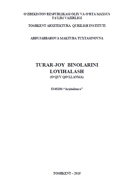 Turar-joy binolarini loyihalash