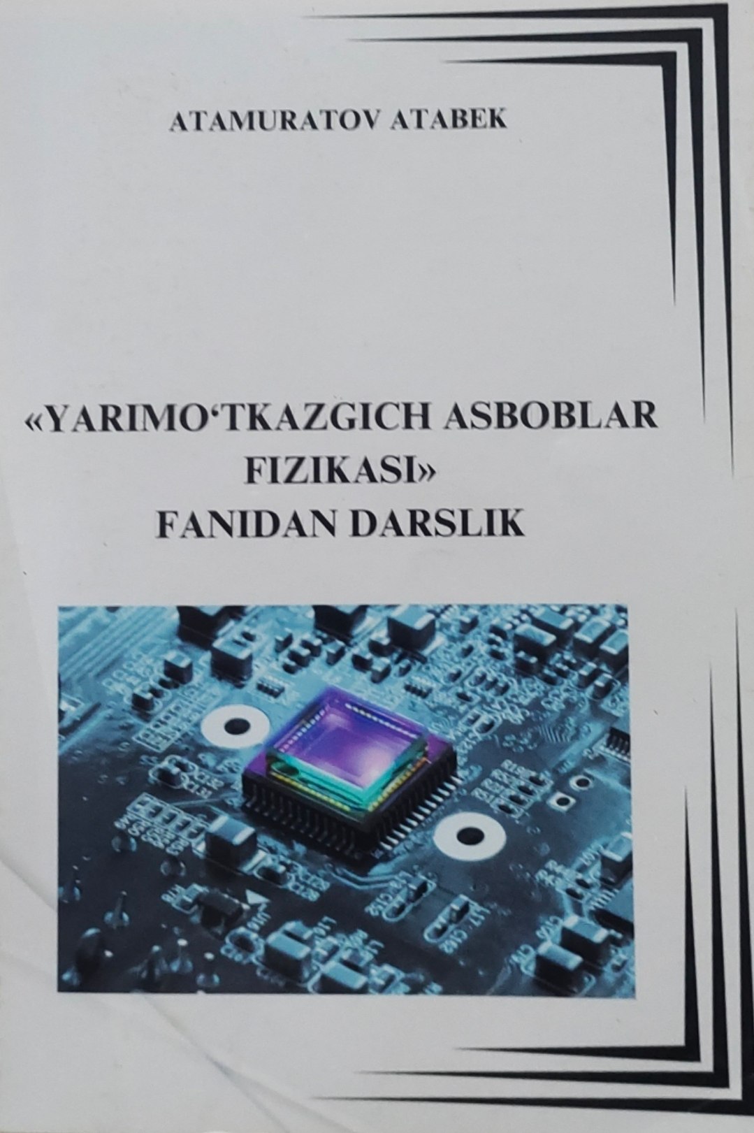 Yarimo'tkazgich asboblar fizikasi fanidan darslik
