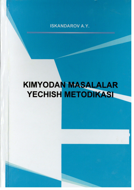 Kimyodan masalalar yechish metodikasi