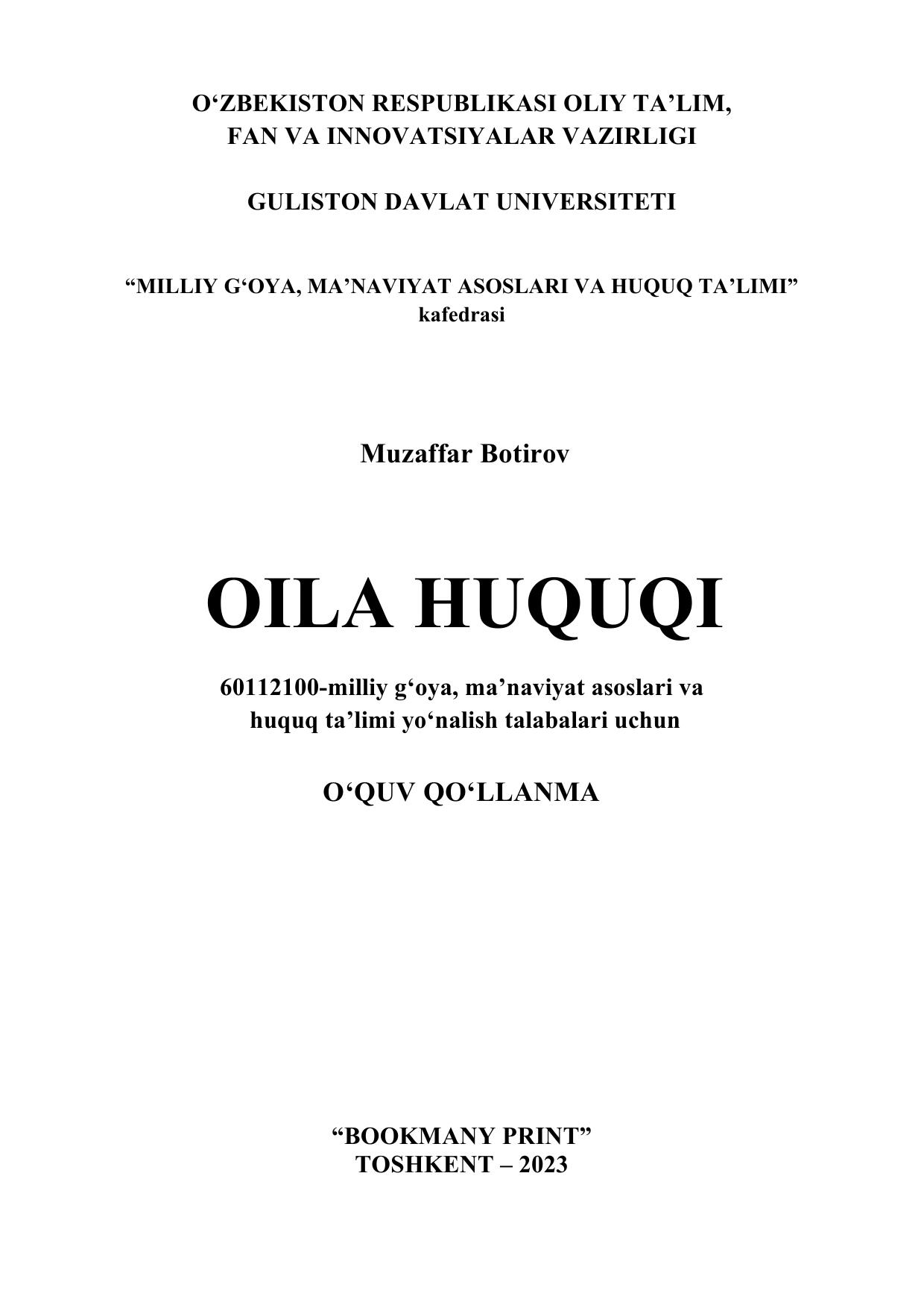 Oila huquqi
