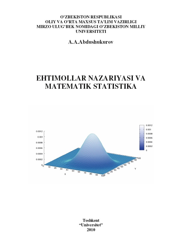 Ehtimollar nazariyasi va matematik statistika