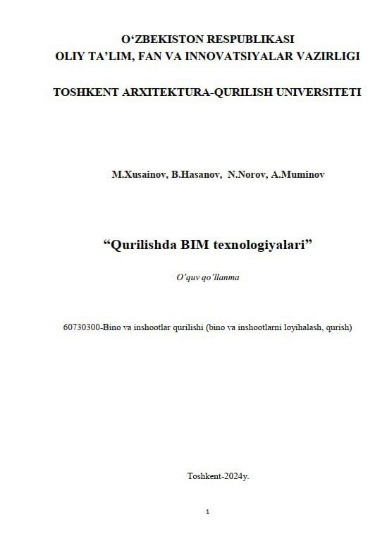 Qurilishda BIM texnologiyalari