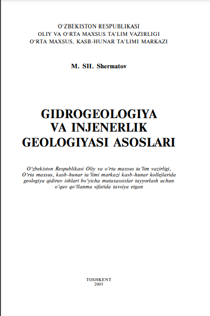 Gidrogeologiya va injenerlik geologiyasi asoslari