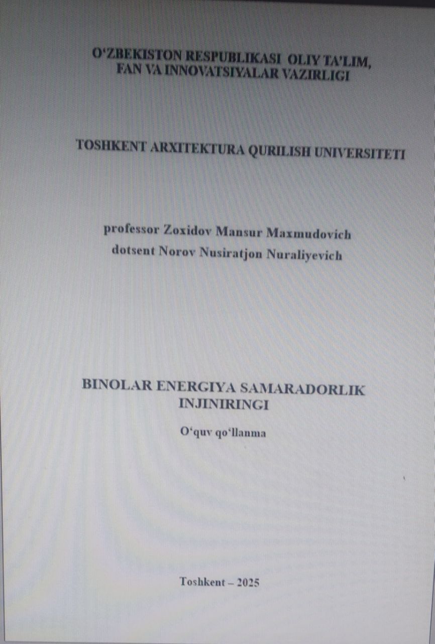 Binolar energiya samaradorlik injiniringi