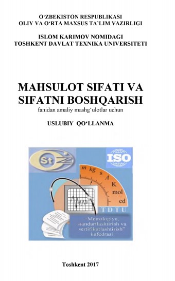 Mahsulot sifati va sifatni boshqarish