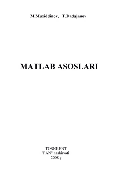 Matlab asoslari
