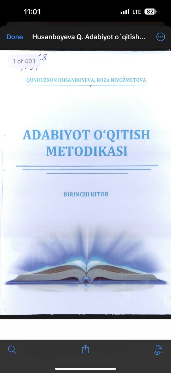 Adabiyot o'qitish metodikasi