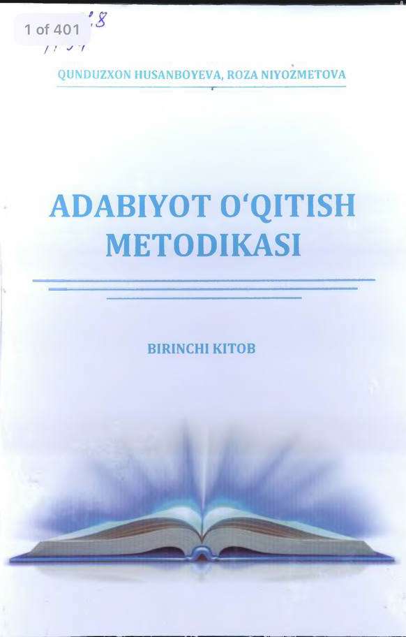 Adabiyot o'qitish metodikasi