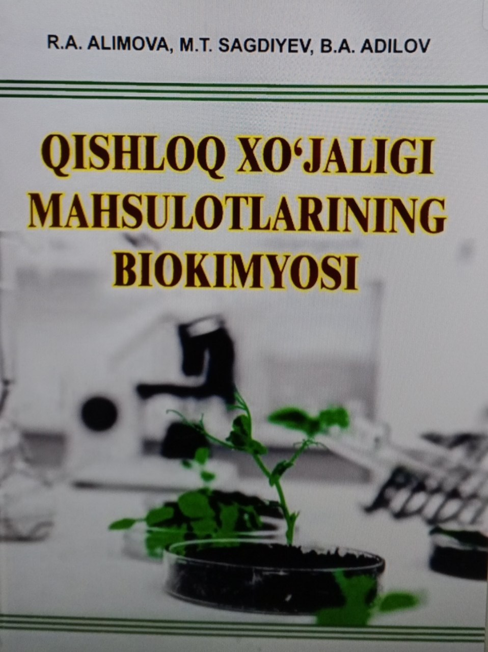 Qishloq xo'jalik mahsulotlari biokimyosi