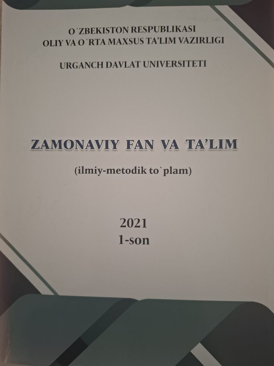 Zamonaviy fan va ta`lim
