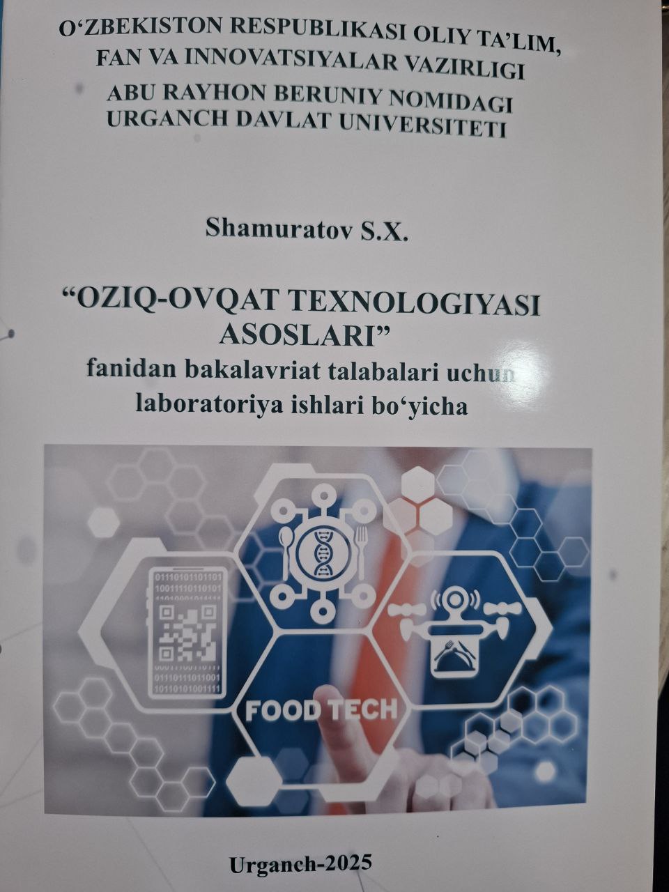 Oziq-ovqat texnologiyasi asoslari