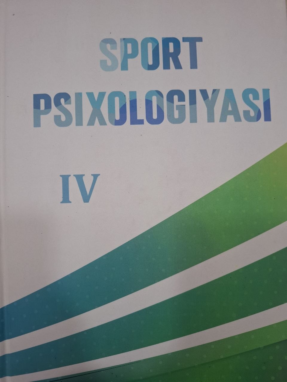Sport psixologiyasi. IV-kitob