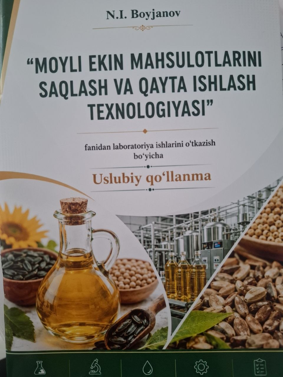 Moyli ekin mahsulotlarini saqlash va qayta ishlash texnologiyasi
