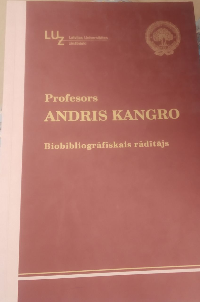 Andris kangro   Biobibliografiskais  raditajs