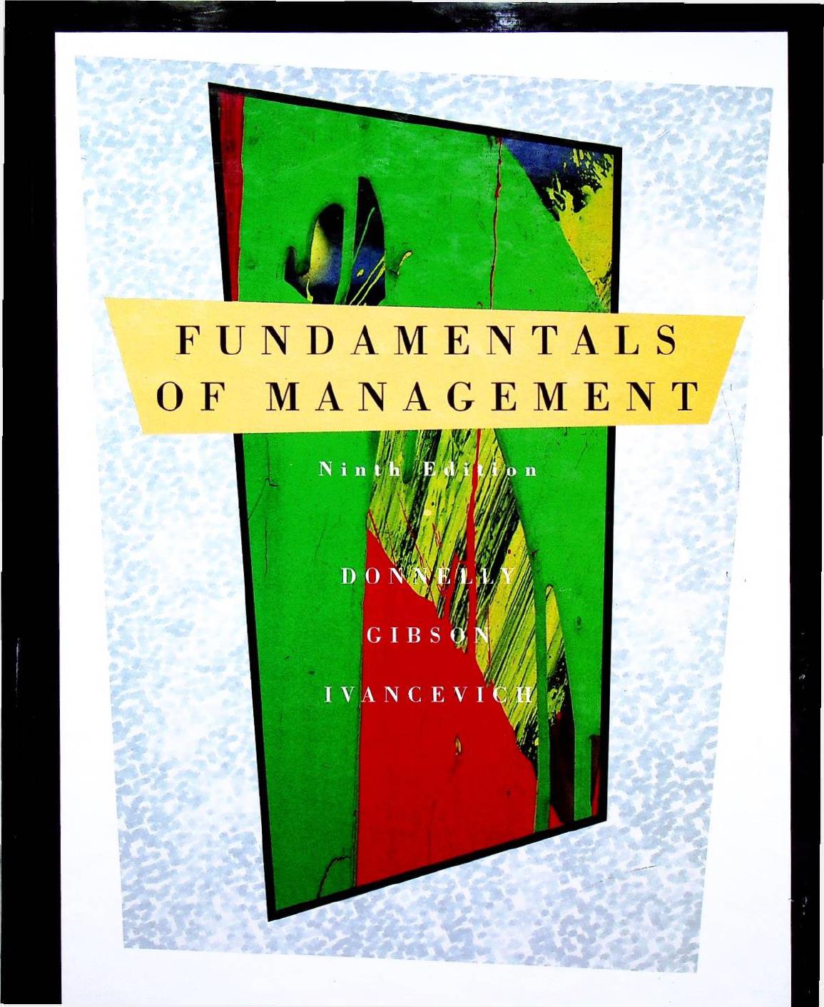 Fundamentals of management