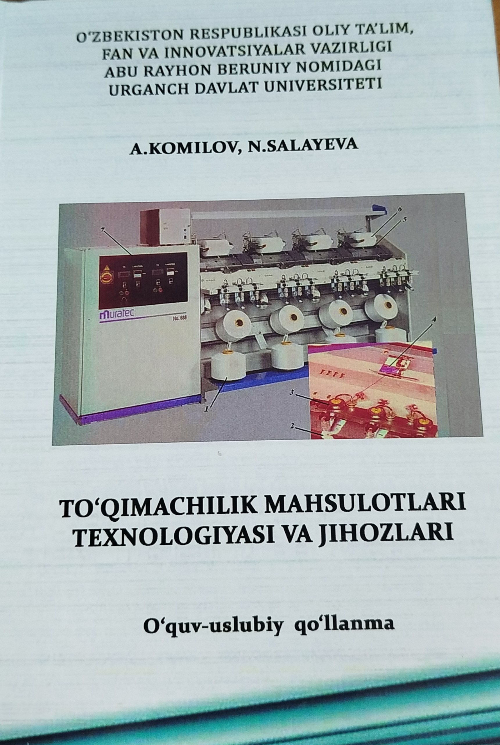 To'qimachilik mahsulotlari texnologiyasi va jihozlari
