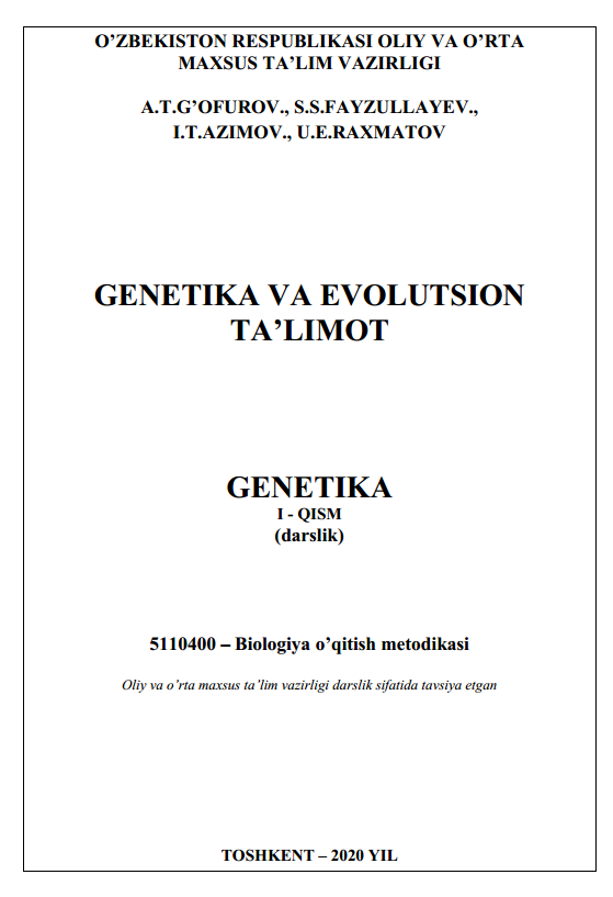 Gеnеtika I qism