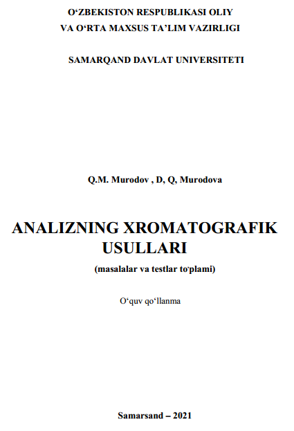 Analizning xromatografik usullari
