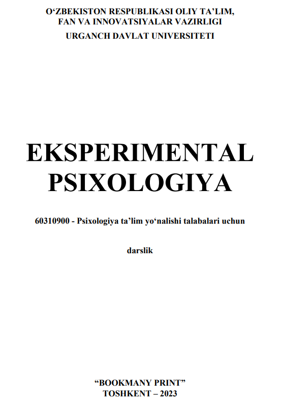 Еkspеrimеntаl psixоlоgiyа