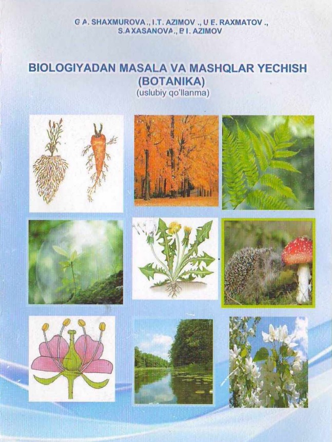 Biologiyadan masala va mashqlar yechish (Botanika)