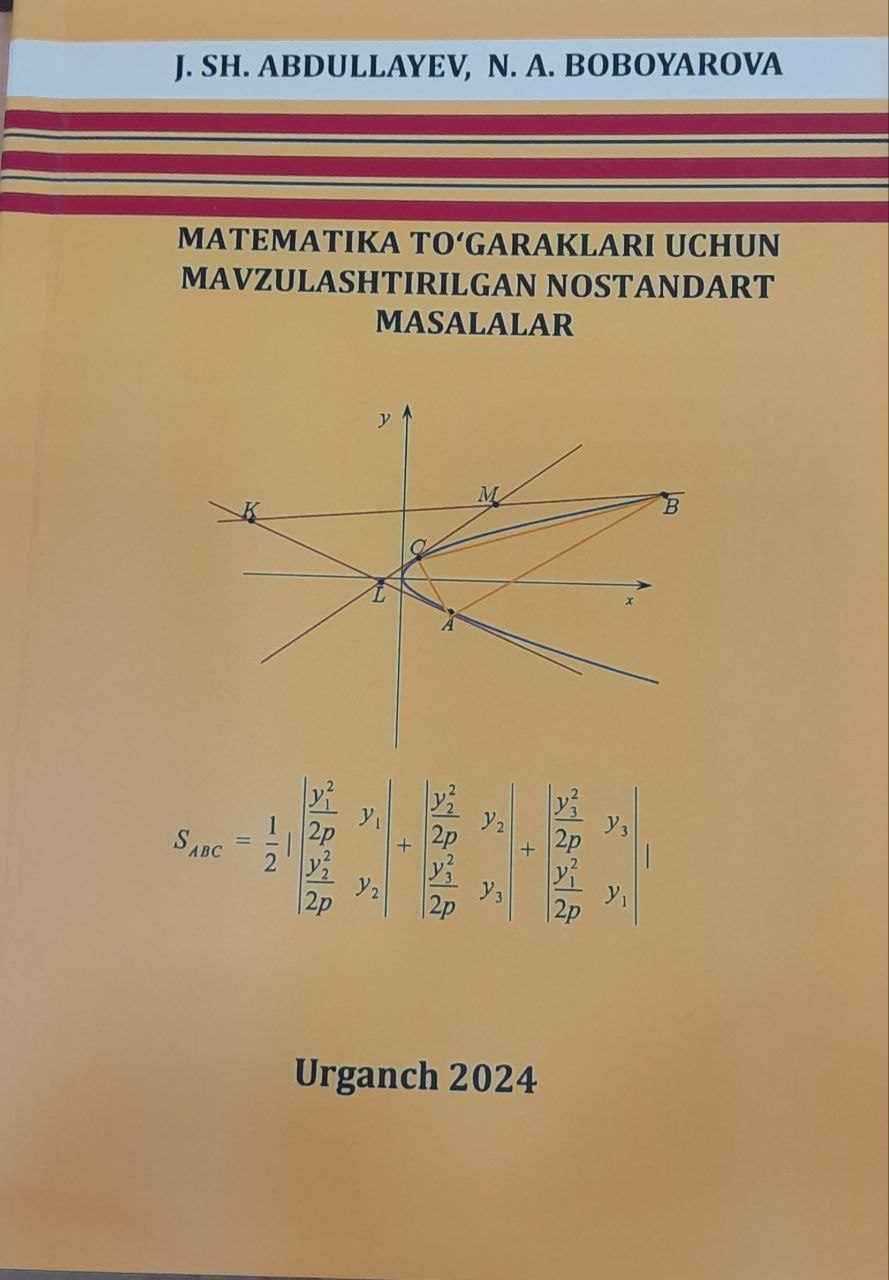 Matematika to'garaklari uchun mavzulashtirilgan nostandart masalalar