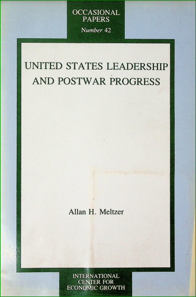 United States Leadership and Postwar Progress
