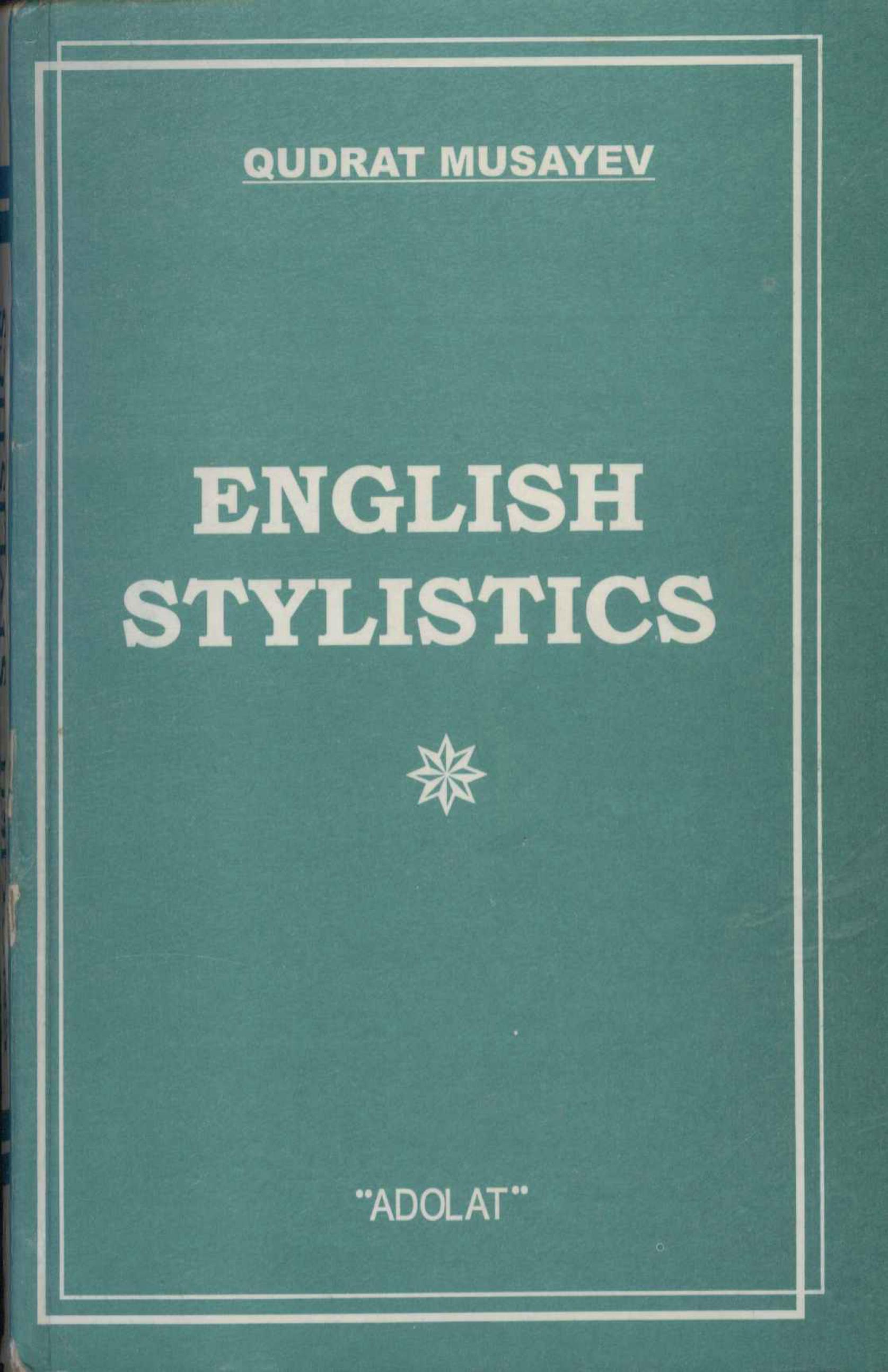 English stylistics