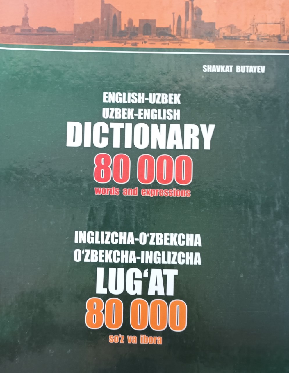 INGLIZCHA-0‘ZBEKCHA 0‘ZBEKCHA-INGLIZCHA LUG‘AT 80 000 so ‘z va ibora